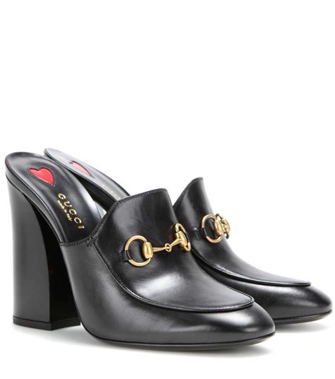 gucci block heel mules|princetown gucci mules.